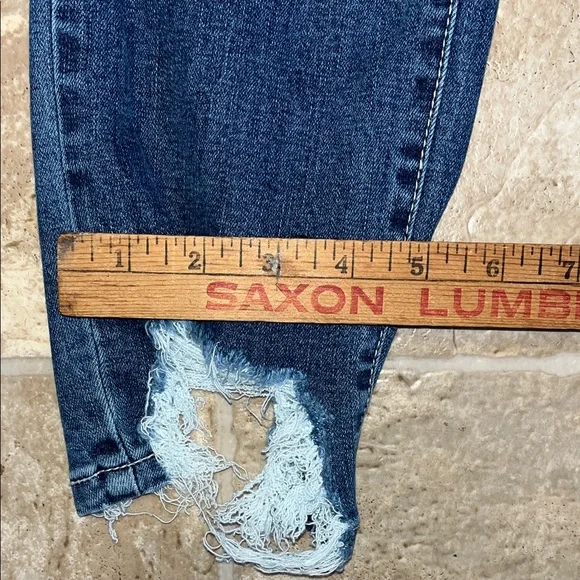 NWT Sneak Peek Distressed Dark Blue Ankle Jeans - Picture 8 of 11